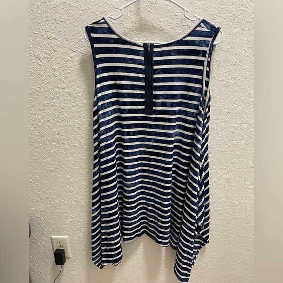 Blue Striped Tank La Vanya Woman. - Picture 2 of 3